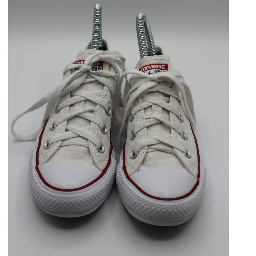 Converse Chuck Taylor All Star Low Top White Canvas Sneakers Mens 3.5 Wos 5.5‎ - Picture 2 of 8